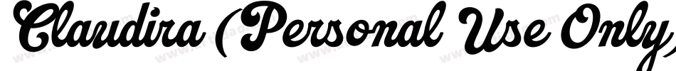 Claudira (Personal Use Only)字体转换